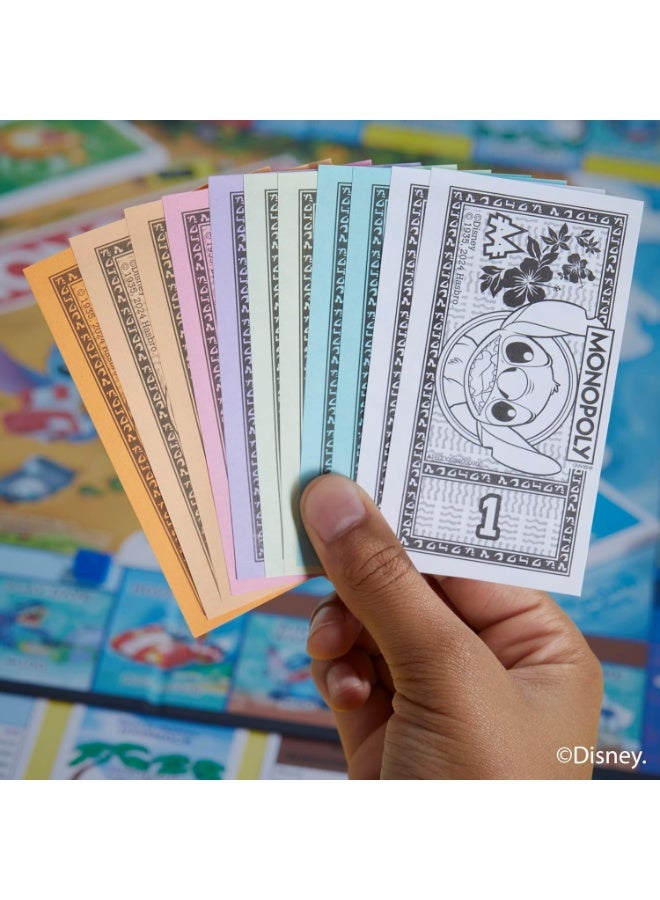 Monopoly Disney Stitch Edition Board Game | Based on Disney’s Lilo & Stitch | Officially Licensed Disney Kids Game | Ages 8+ | 2-4 Players | 30 Mins. - Image 2